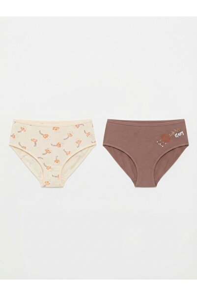 inspira lingerie Women's Plus Size 95% Cotton Panties 2-Pack Lycra Patterned ...