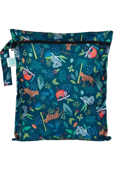 Bumkins Waterproof Wet Bag, Washable, Reusable for Travel, Beach, Pool, Strol...