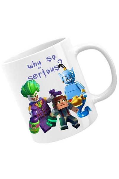 INOVATIX Cana Joker Why Serious Alladin Spirit Minecraft Game, λευκό, 330 ml