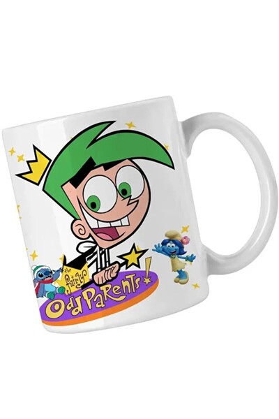 INOVATIX Чаша Fairly Odd Parents Cosmo Julius с надпис „Моите кръстници“ и „М...