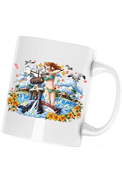 INOVATIX Cana One Piece Nami Crazy Girl Cartoon, λευκό, 330 ml