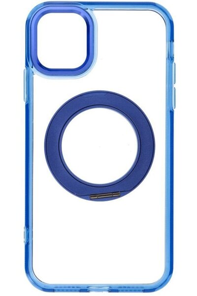 OEM Θήκη για iPhone 11 με κυκλική βάση στήριξης, συμβατή με MagSafe, σε μπλε ...