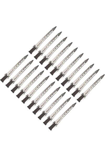 GENERAL SENECESLI 20pcs Metal Duck Bill Clips for Hair Styling, Stainless Steel