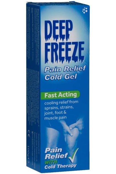 Deep Freeze Cold Gel, Fast Acting, Targeted Cooling, Muscle Discomfort, Minor Joint Aches, 100g Tube (Pack of 1)