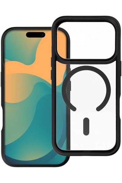 roar Θήκη Mag Bumper συμβατή με MagSafe για iPhone 18 Pro / 17 Pro μαύρη