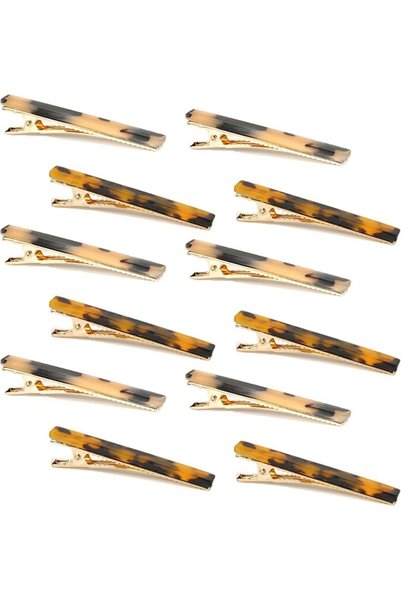 Cobahom 12 Pack Hair Clips for Styling Duckbill Hair Clips Leopard Print Hair...