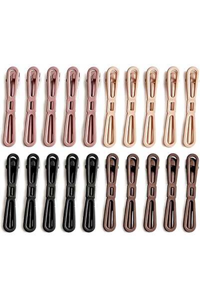 GENERAL No Crease Styling Sectioning Clips Barrettes Matte Duckbill Hair Clips