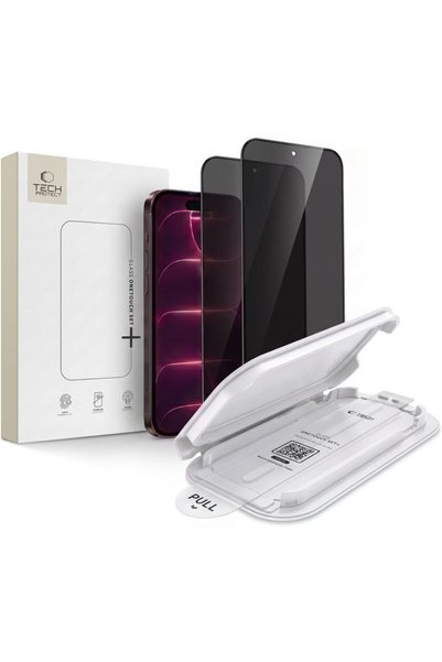 Tech-Protect Γυαλί Απορρήτου Onetouch Σετ SPY+ 2 τεμαχίων για iPhone 18 Pro Α...