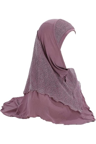 GENERAL Womens splicing Muslim Hijab Headscarf Bling Long Turban Headscarf Wr...