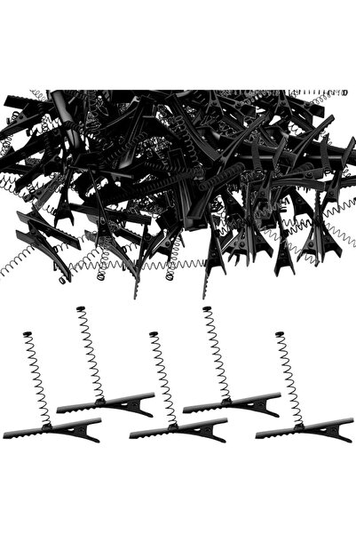 GENERAL PAGOW 55 Pcs Sprout Clips, Metal Duck Bill Hair Clips, Black