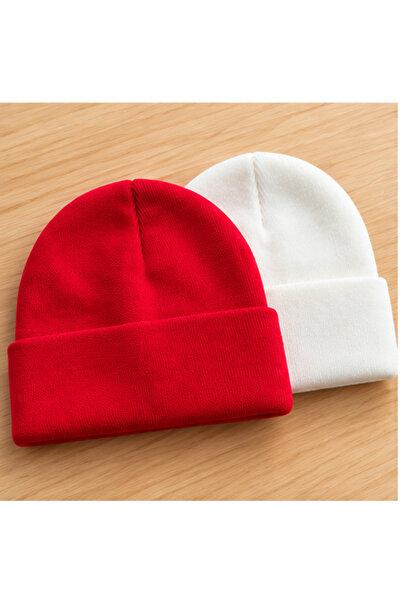 zadenza gold 2 Pcs Men Women Fisherman Beanie Winter Beanie Plain Folded Beanie