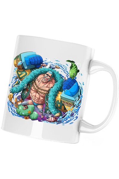 INOVATIX Cana One Piece Franky Dulgher Iron Man Party, λευκό, 330 ml