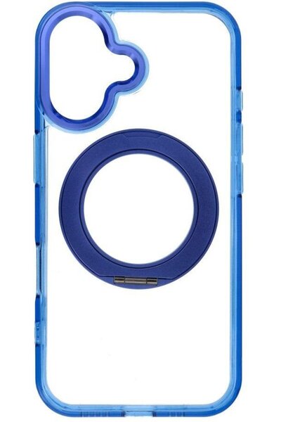 OEM Θήκη για iPhone 16 με κυκλική βάση στήριξης, συμβατή με MagSafe, σε μπλε ...
