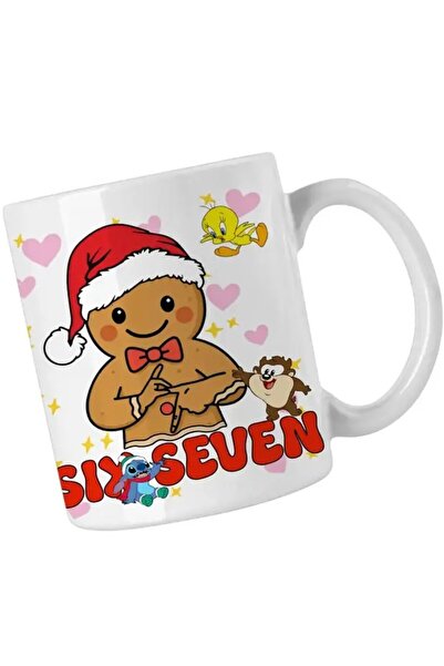 INOVATIX Six Seven Gingerbread Man Christmas Mug