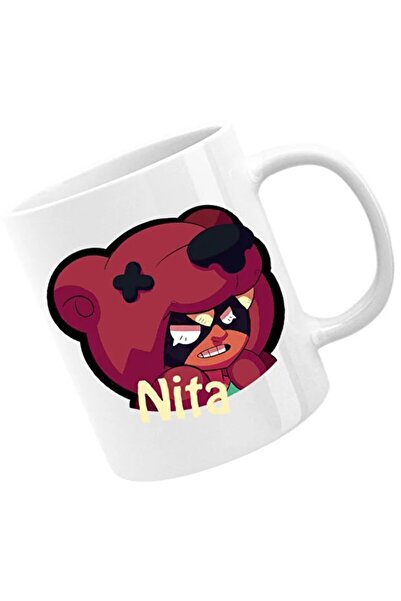 INOVATIX Cana Brawl Stars Nita Fighter Bear Angry Shockwave, alba, 330 ml