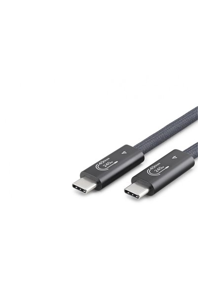 MEKs Hızlı Veri Aktarım Özellikli Type-C Usb4 Kablo 0.5 M Siyah
