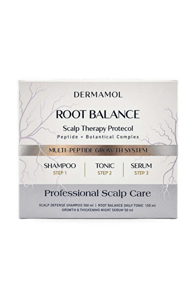 Root Balance Erkeklere Özel Saç Dökülmesine Karşı Bakım Seti Şampuan Tonik Gece Serumu