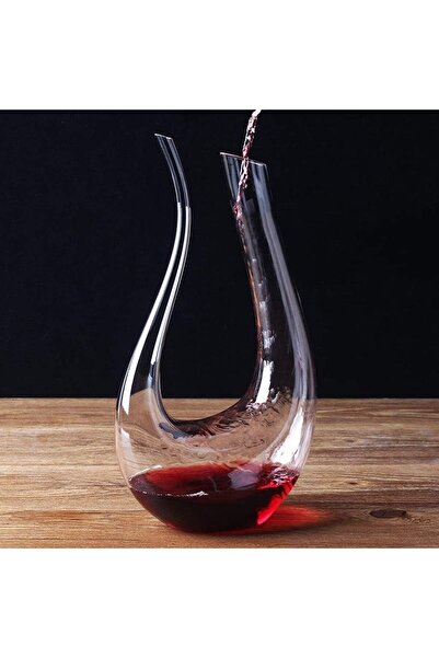 Generic ZCXBHD U Shape Wine Decanter Crystal Glass Swan Wine Aerator Red Wine...