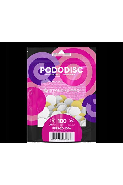 STALEKS Pododisc Suprapuneri Albe Bază Moale M granulație 100 50 bucăți