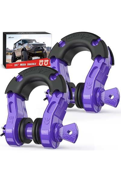 Nilight مجموعة من قطعتين من مشابك D-Ring مقاس 3/4 بوصة بسعة 4.75 طن (9500 رطل...