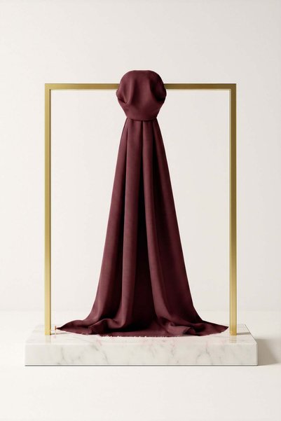 Çağrı İpek Plain Cotton Silk Shawl 7092026-2