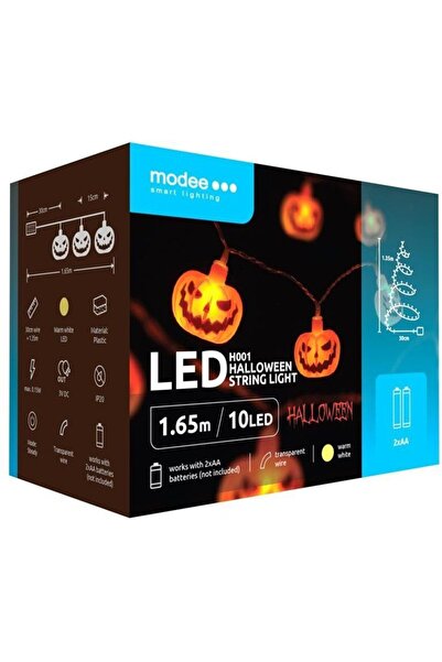 Modee Lighting Διακοσμητική γιρλάντα LED Modee για το Halloween με φανάρια κο...