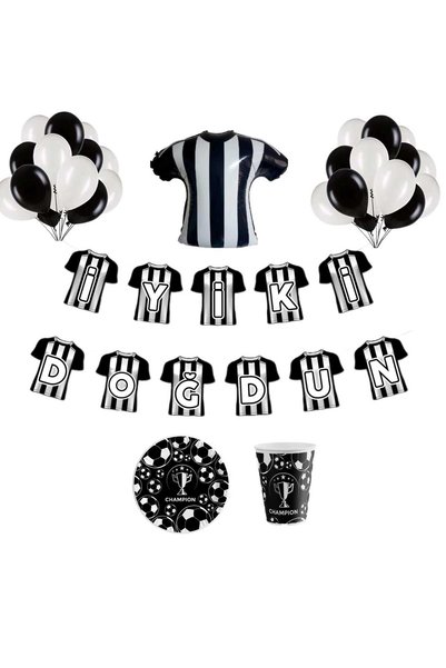 Mini Parti Mini Party Store Fan Party Set 8 Pieces