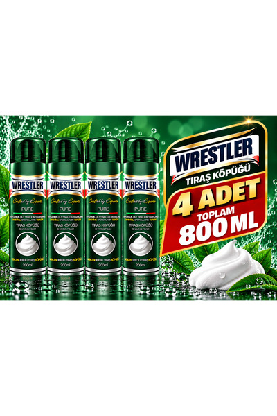 WRESTLER PURE 200 ML X 4 ADET (800 ML)