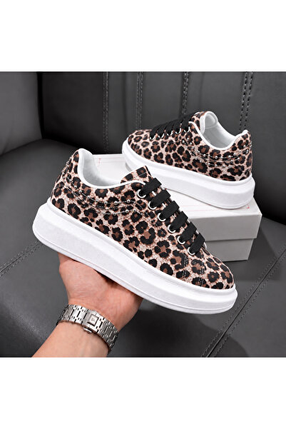 dehaine Γυναικεία sneakers URBAN CROWN LEOPARD, casual sneakers από οικολογικ...