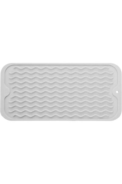 MODENGKONGJIAN Silicone Dish Drying Mat, Non-Slip Easy Clean Sink Mat Large H...