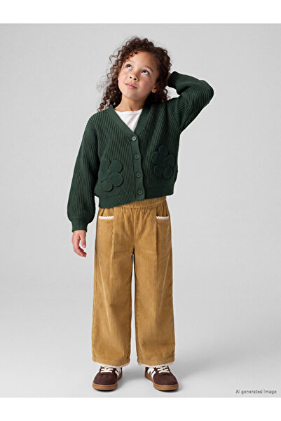LC Waikiki Rmz Gi̇yi̇m Farkiyla Wide Leg Girls' Velvet Trousers