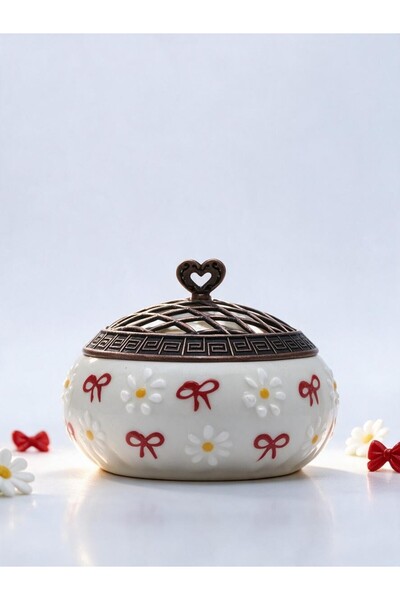 sharp&art Papatya Series Ceramic Ashtrays and Sugar Bowls, 4 Different Colors...