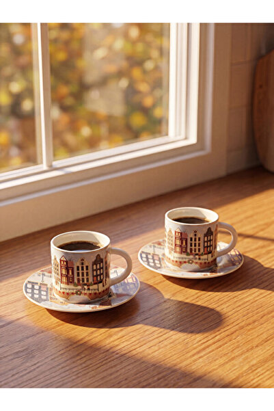 LC Waikiki Rmz Gi̇yi̇m Farkiyla Embroidered Coffee Cup Set