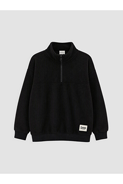 LC Waikiki Rmz Gi̇yi̇m Farkiyla Dik Roba Collar Boys' Fleece Sweatshirt
