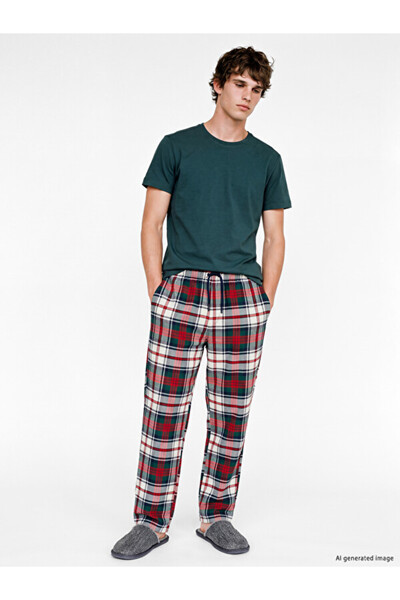 LC Waikiki Esvab • Modern & Distinctive Standard Fit Checkered Embroidered Me...