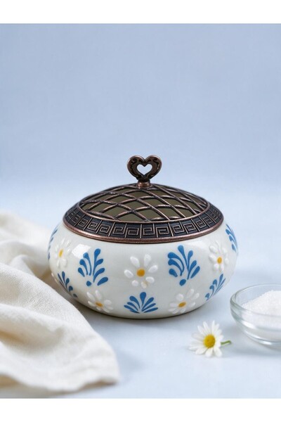 sharp&art Papatya Series Ceramic Ashtrays and Sugar Bowls, 4 Different Colors...