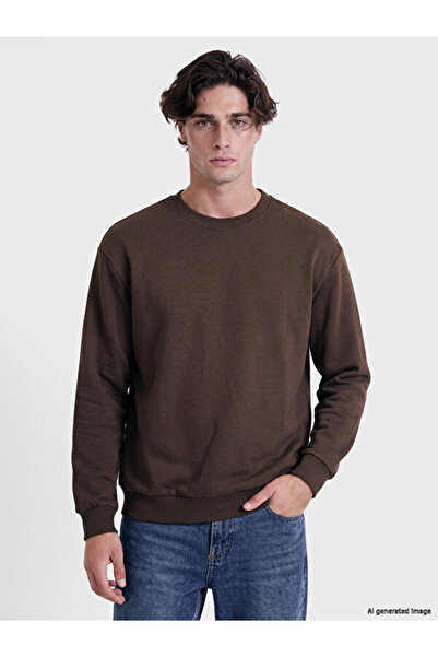 LC Waikiki Rmz Gi̇yi̇m Farkiyla Zero Roba Collar Men's Thick Sweatshirt