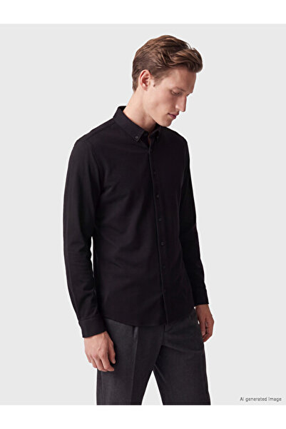LC Waikiki Rmz Gi̇yi̇m Farkiyla Slim Fit Men's Shirt