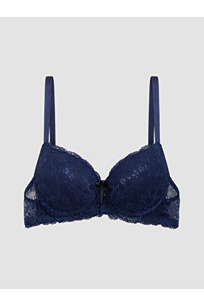 LC Waikiki Rmz Gi̇yi̇m Farkiyla Underwire Padded Lace T-Shirt Bra
