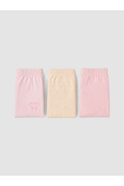 LC Waikiki Rmz Gi̇yi̇m Farkiyla 3-Pack Girls' Boxers