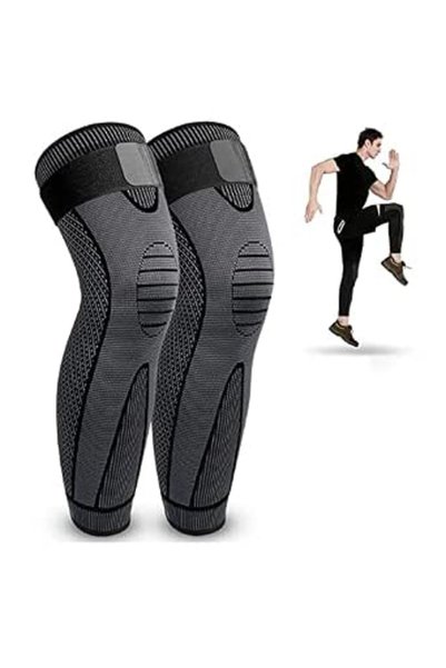FDTY Leg Compression Sleeve Full Leg 2 Pack Long Knee Brace for Men Women Kne...