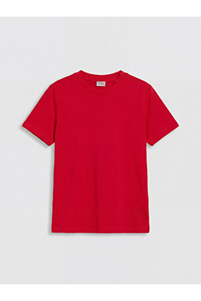 LC Waikiki Rmz Gi̇yi̇m Farkiyla Zero Roba Collar Short Sleeve Boys' T-Shirt