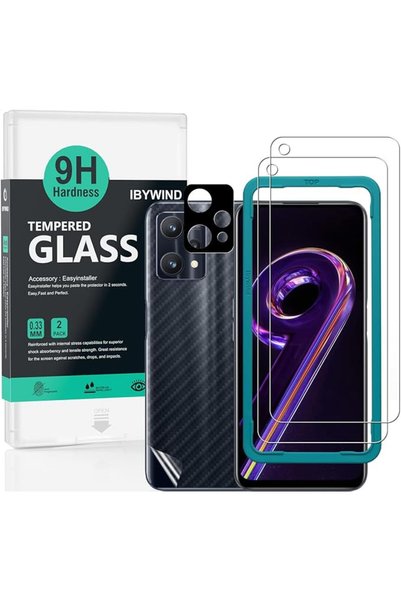 Ibywind واقي شاشة لهاتف Realme 9 PRO 5G مقاس 6.6 بوصة، عبوة من قطعتين، زجاج م...