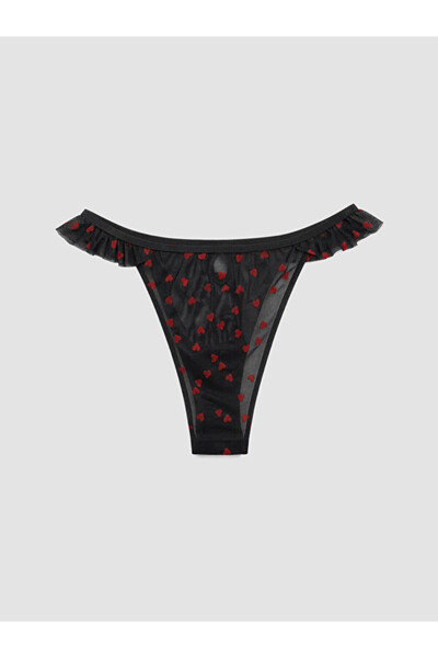 LC Waikiki Rmz Gi̇yi̇m Farkiyla Heart Embroidered Brazilian Panties