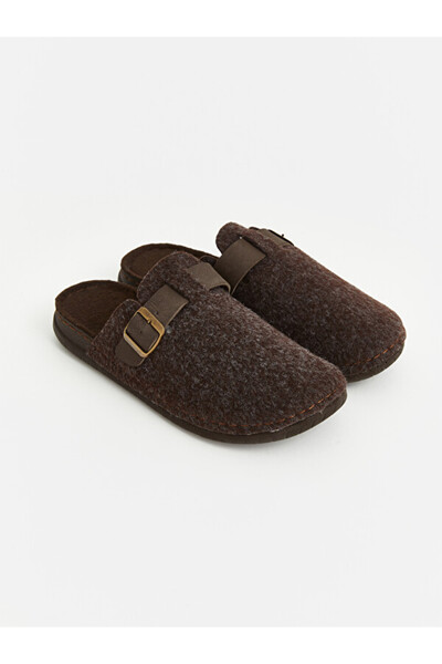 LC Waikiki Rmz Gi̇yi̇m Farkiyla Felted Men's House Slippers