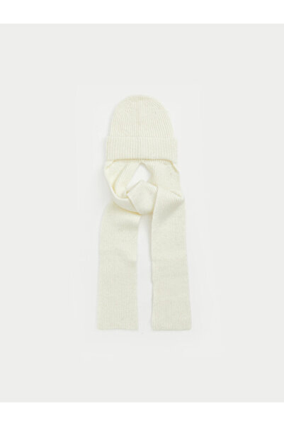 LC Waikiki Rmz Gi̇yi̇m Farkiyla Women's Knitwear Beanie and Scarf Set