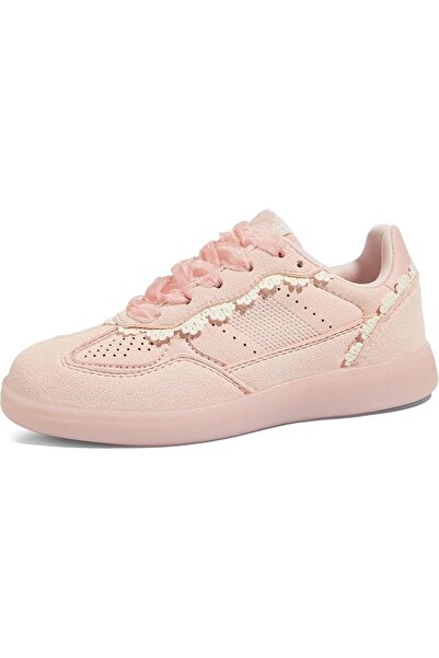 lucky step Kids Lace Detail Fashion Retro Sneakers Girls Casual Gum Rubber So...