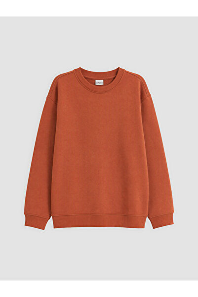 LC Waikiki Rmz Gi̇yi̇m Farkiyla Zero Roba Collar Boys' Thick Sweatshirt