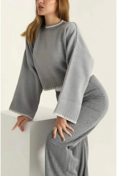 DAMGA Collection Shepherd Stitched Knitwear Sweater