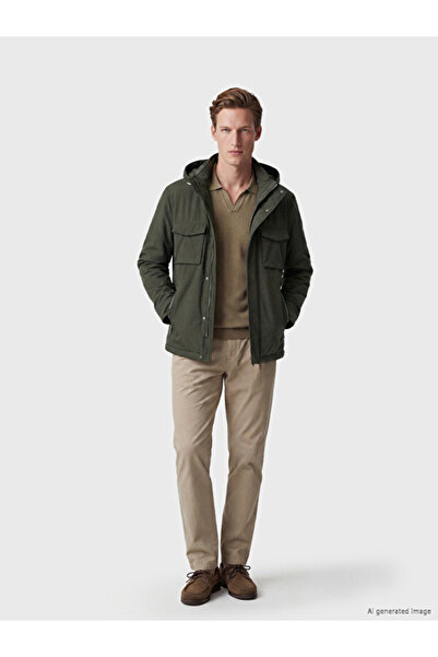 LC Waikiki Rmz Gi̇yi̇m Farkiyla Regular Fit Hooded Men's Coat